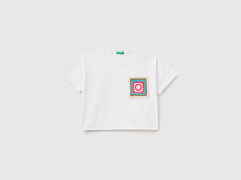 (image for) Comperare T-shirt con taschino crochet